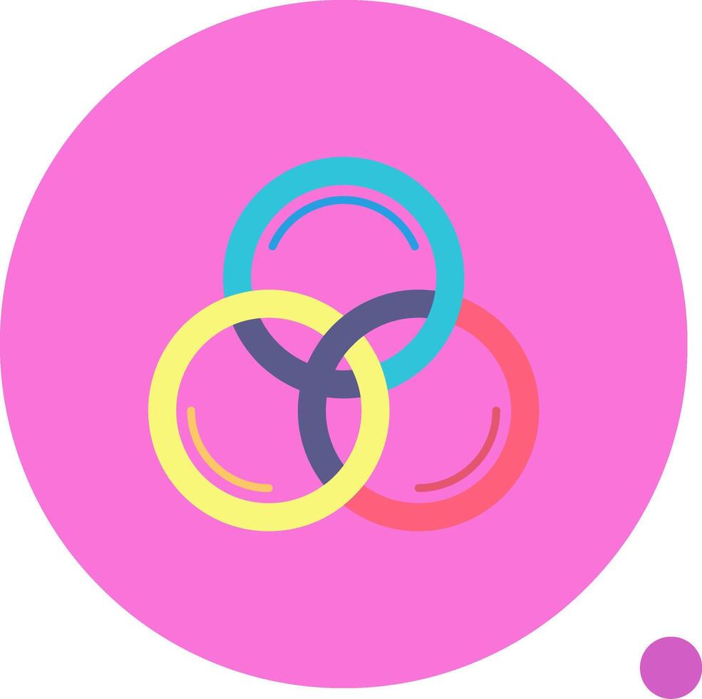 cmyk lange Kreis Symbol vektor