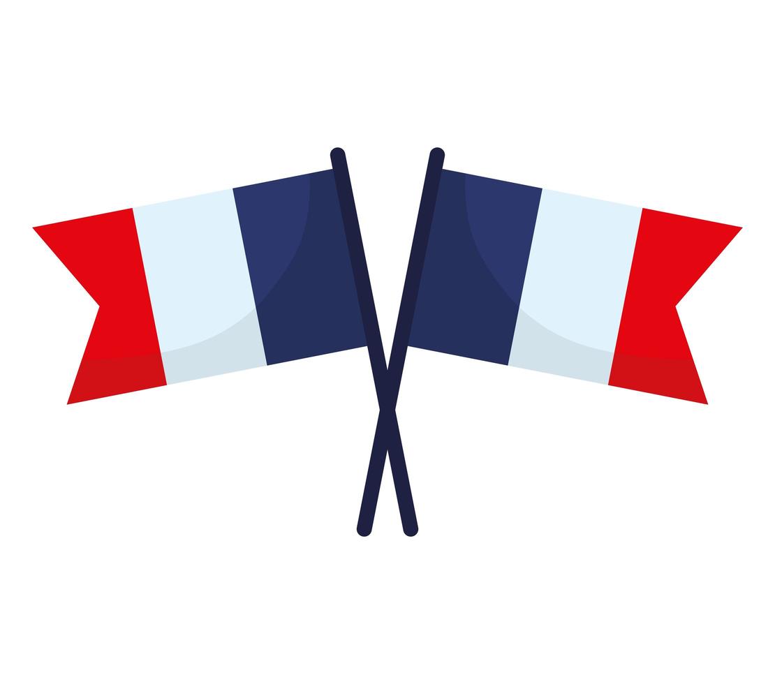 franska flaggor illustration vektor