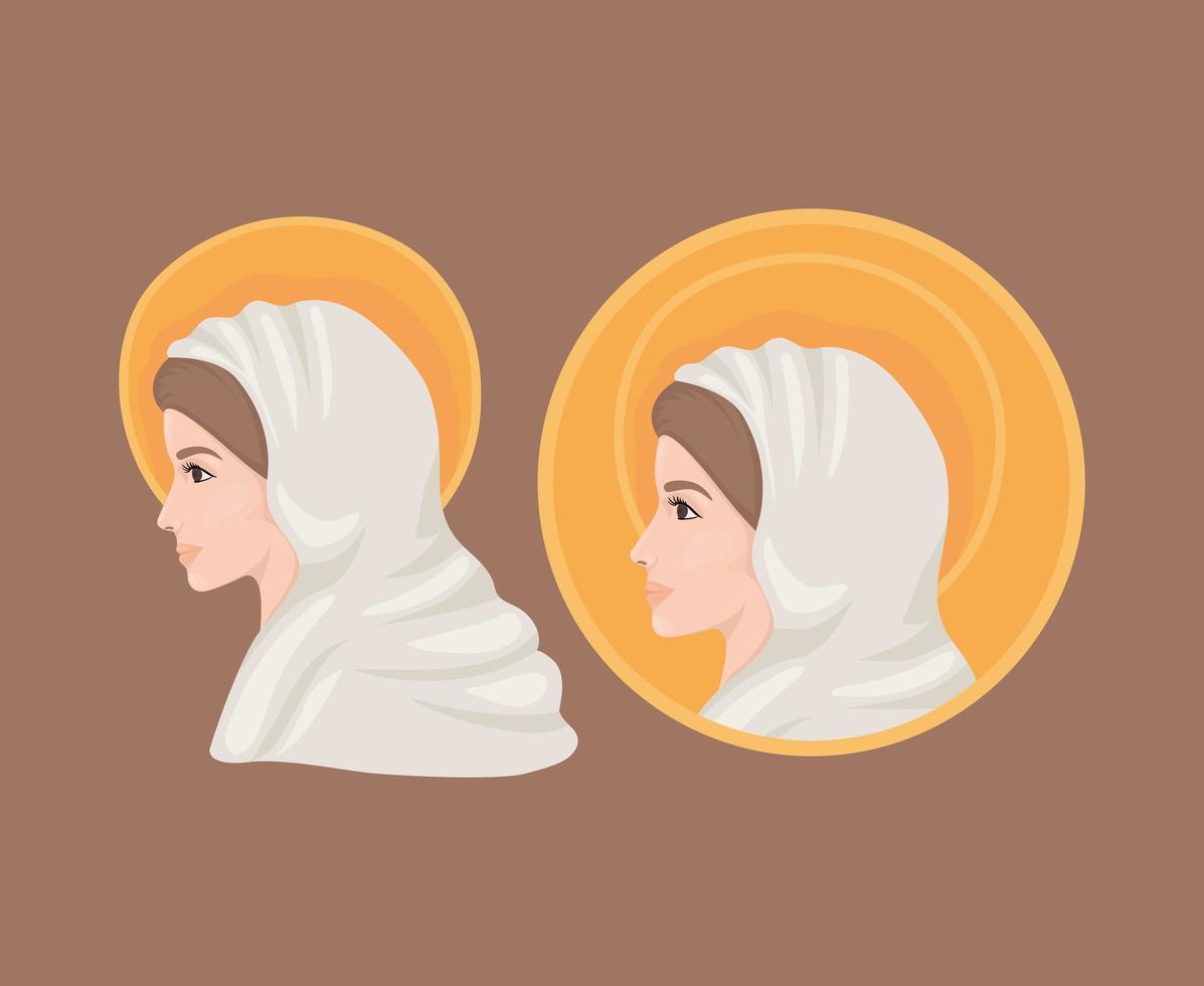 illustration av heliga mary vektor