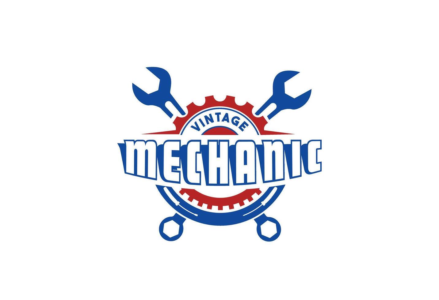 Mechaniker Ausrüstung Vektor modern Logo