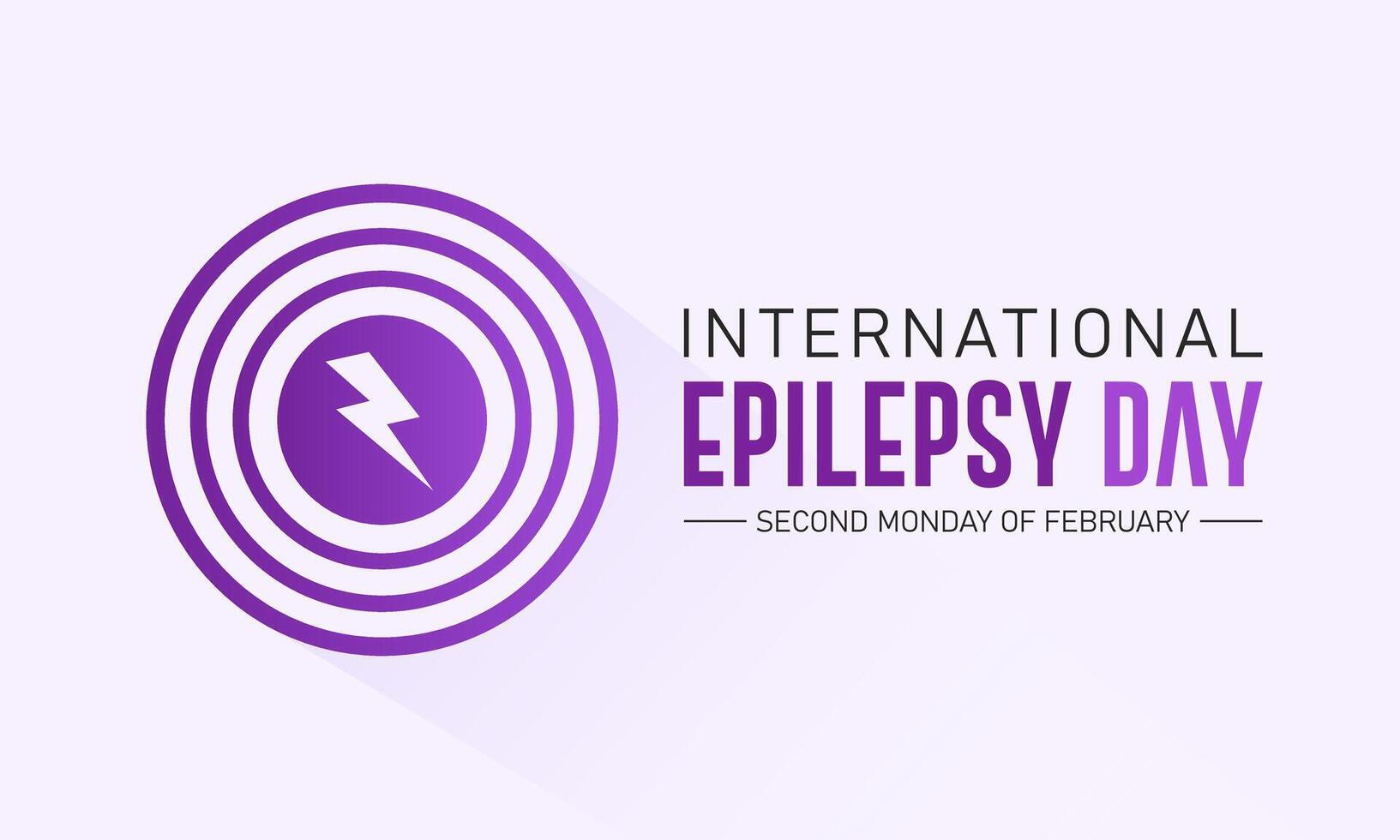 International Epilepsie Tag ist beobachtete jeder Jahr im Februar 12. Vektor Illustration auf das Thema von International Epilepsie Tag. Vorlage zum Banner, Gruß Karte, Poster mit Hintergrund.