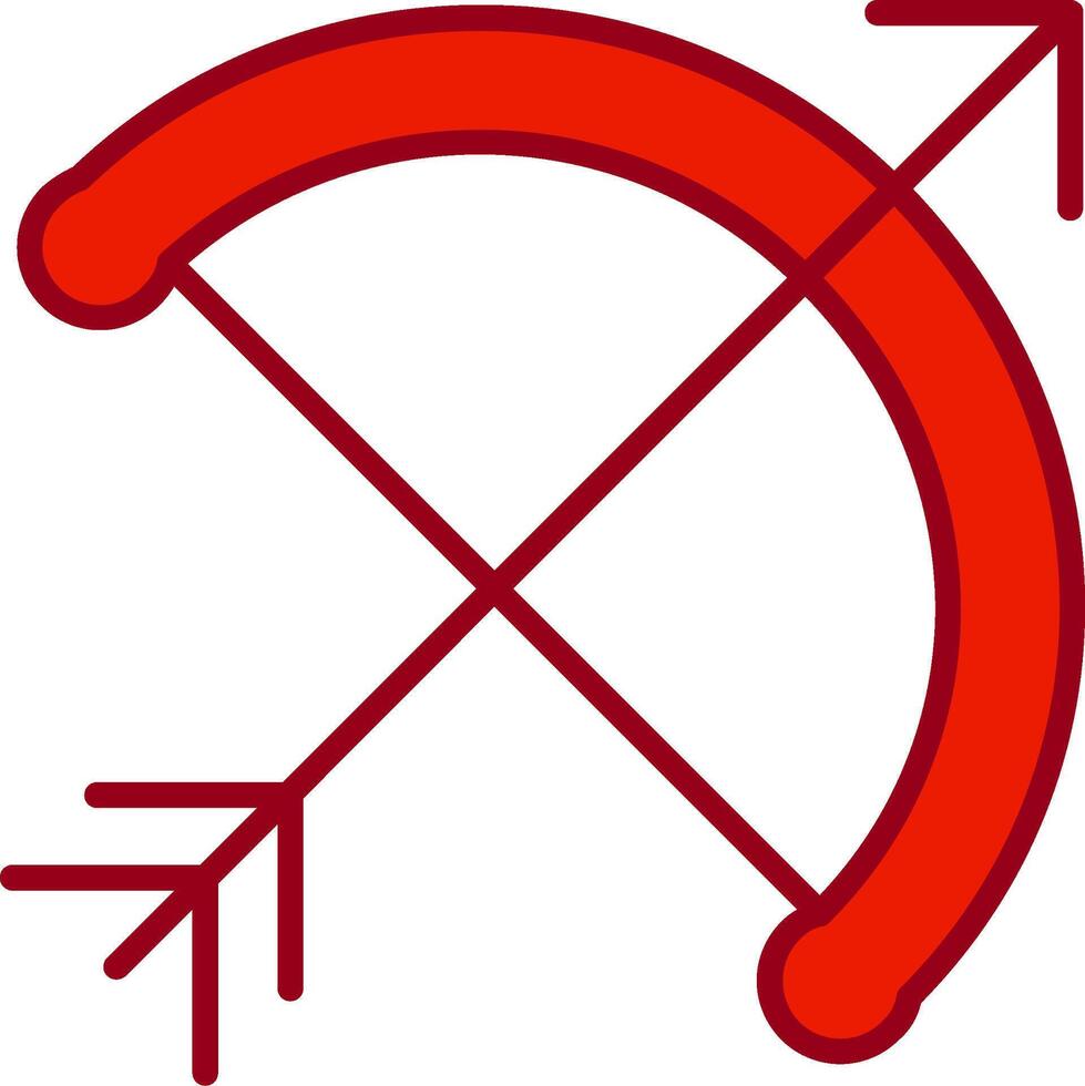 Bogen und Pfeil Vektor Symbol