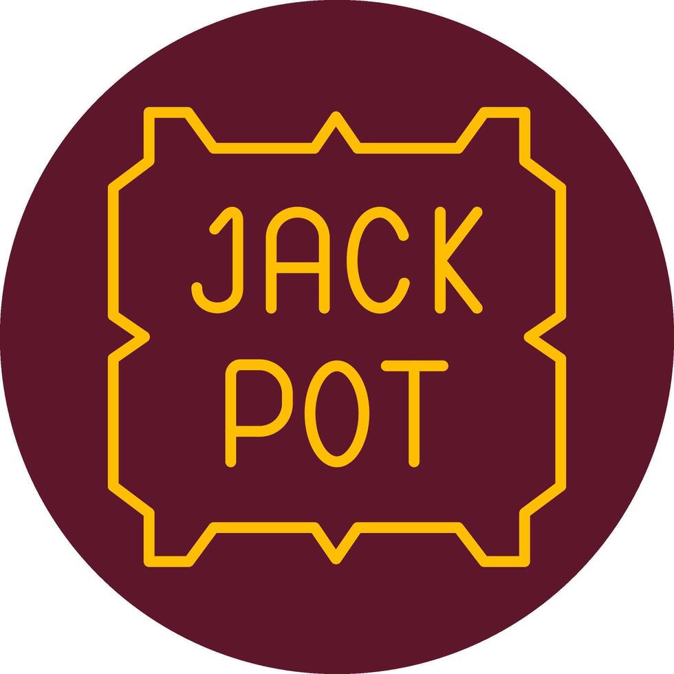 Jackpot-Vektor-Symbol vektor