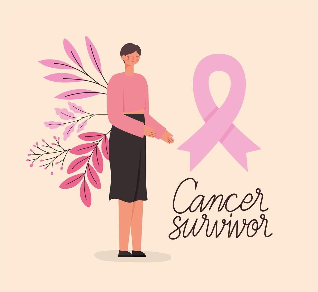 cancer bröst överlevande illustration vektor