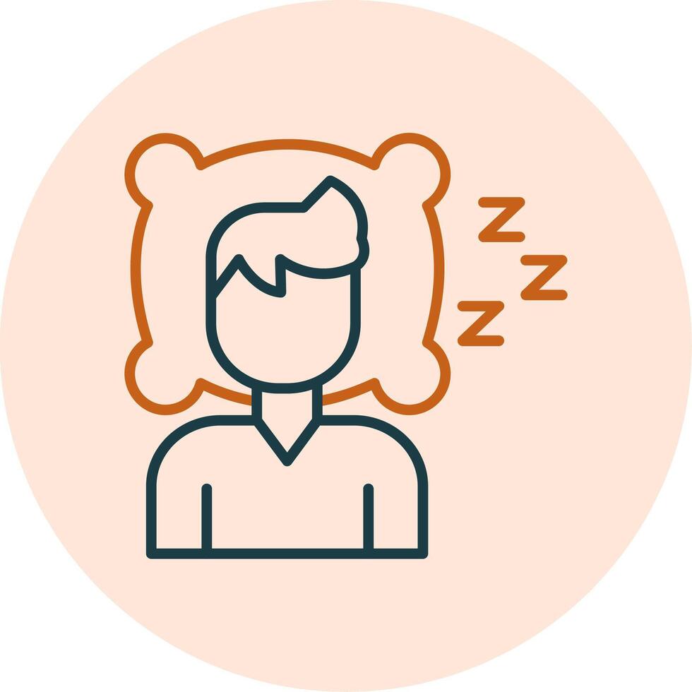 sömnlöshet vektor ikon