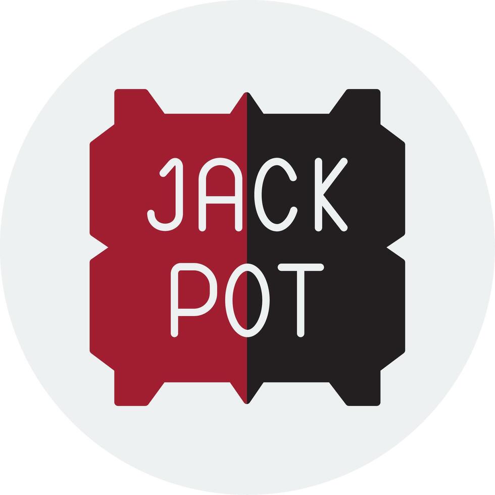 Jackpot-Vektor-Symbol vektor