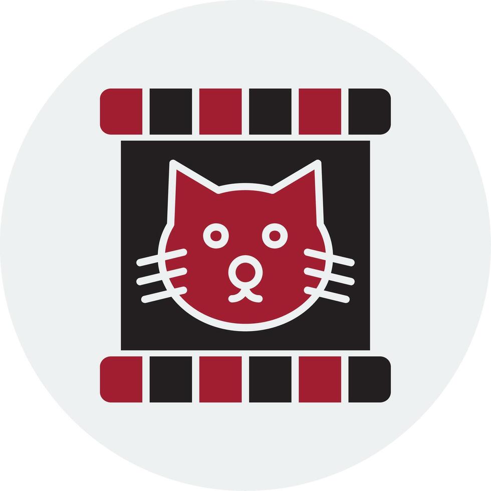 Katze Essen Vektor Symbol