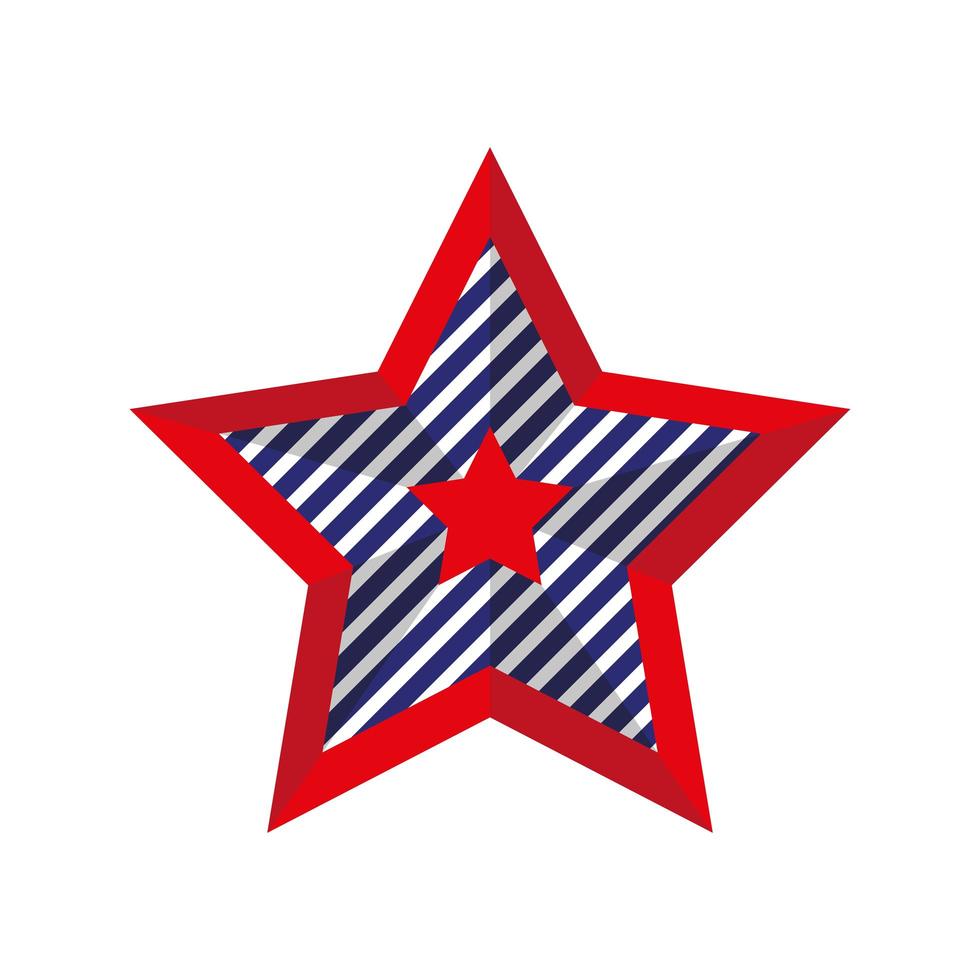 usa stjärna emblem vektor