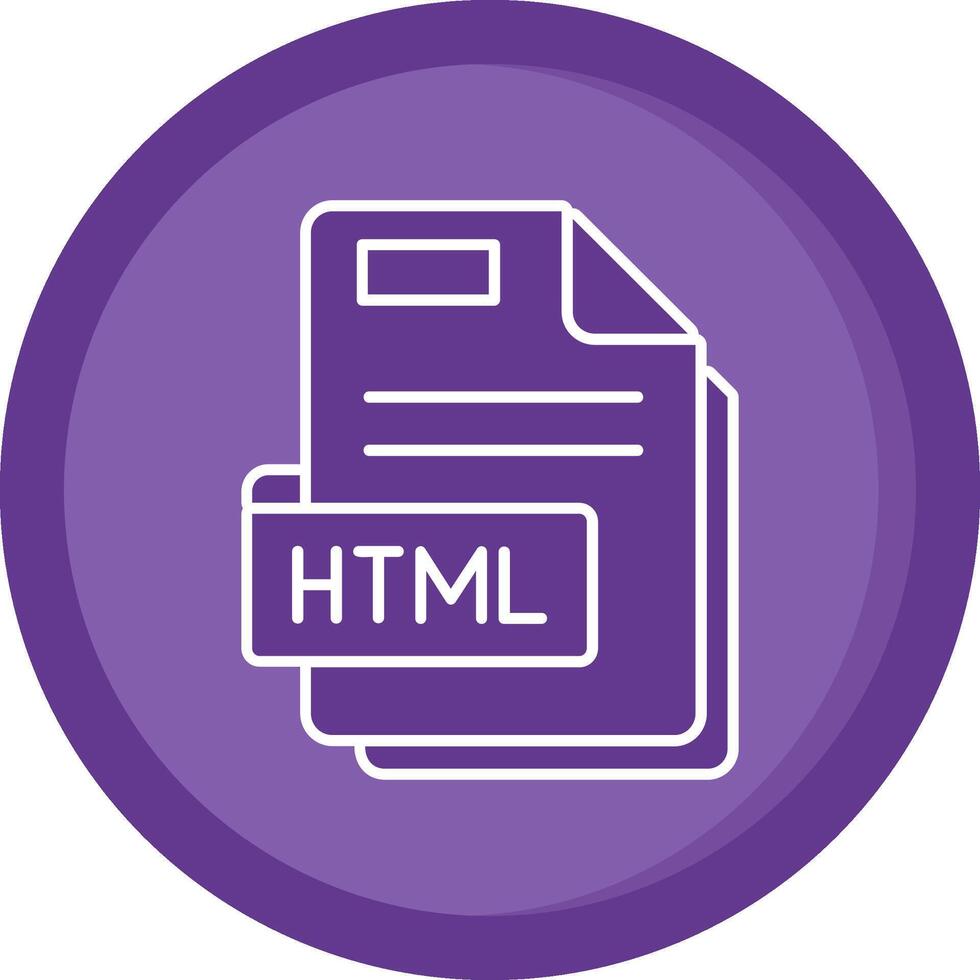 html fast lila cirkel ikon vektor