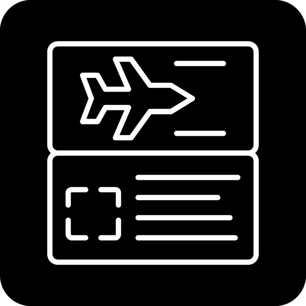 Vektorsymbol für Flugtickets vektor