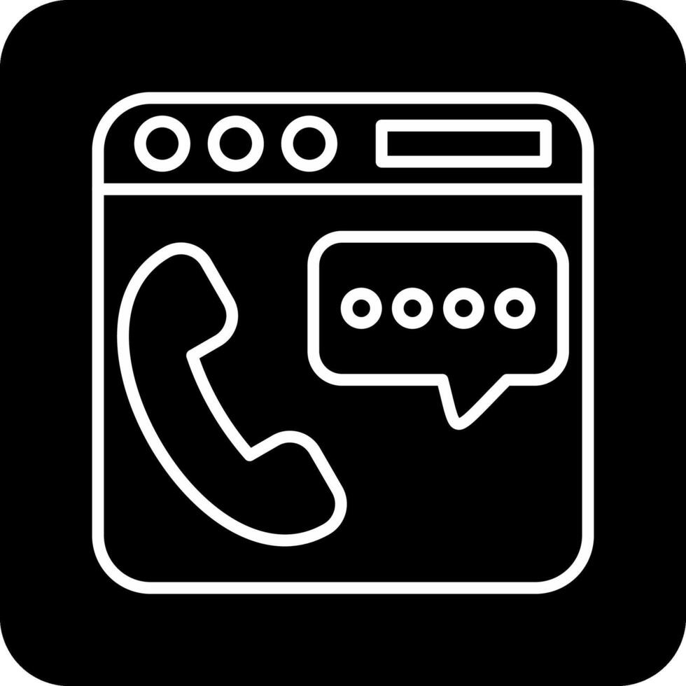telefon chatt vektor ikon