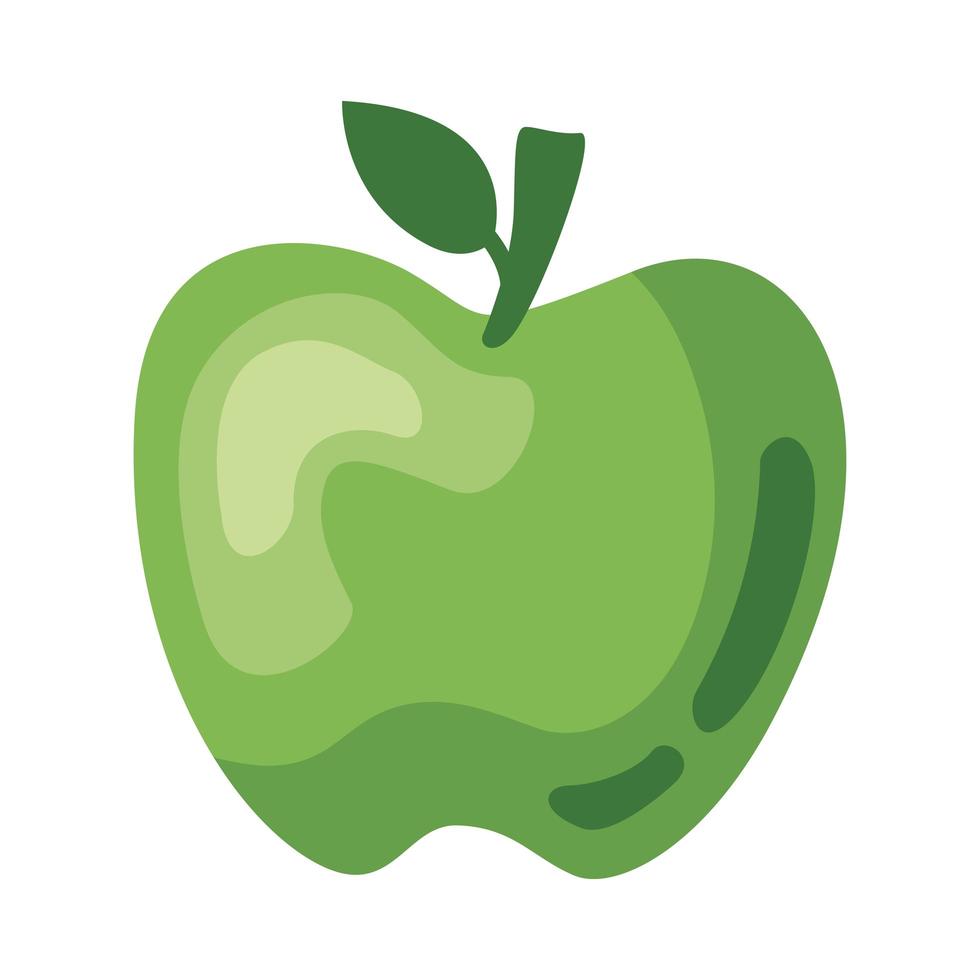 grüne Apfelfrucht vektor