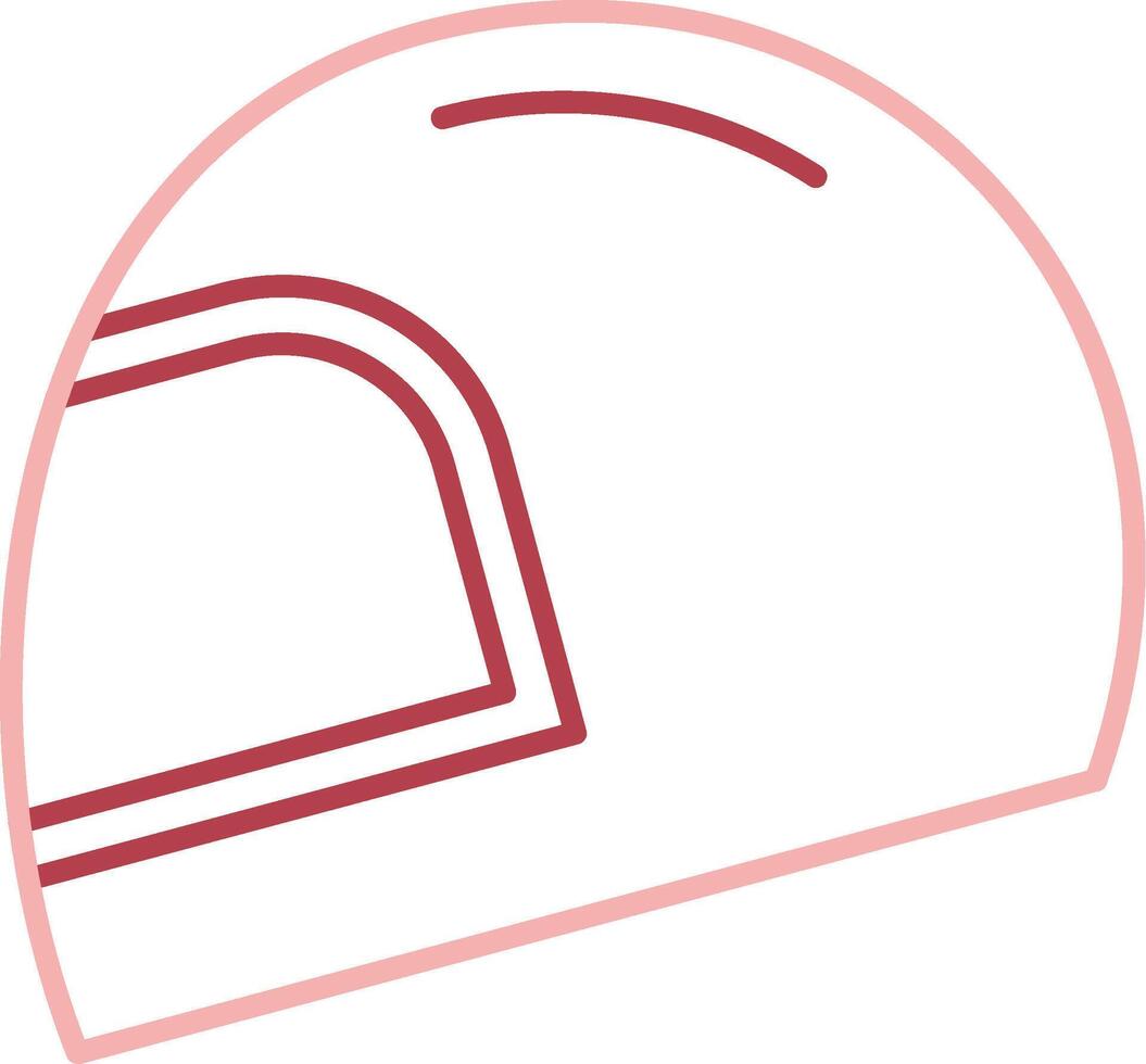 Helm solide zwei Farbe Symbol vektor