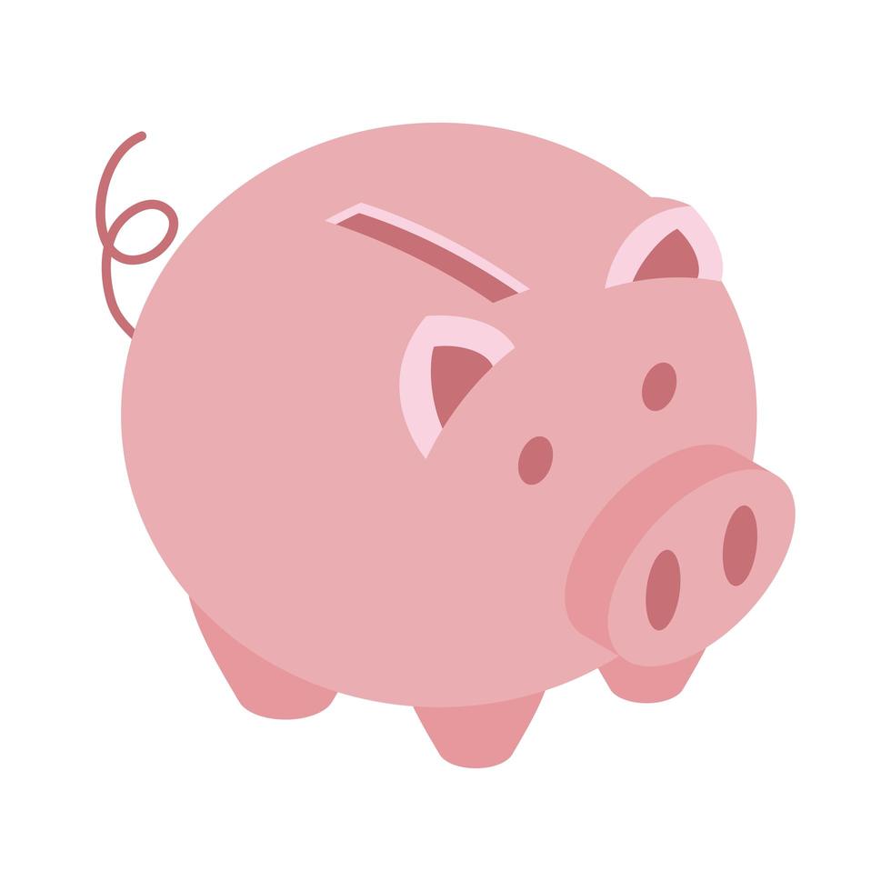 Geld Schweinchen Symbol vektor