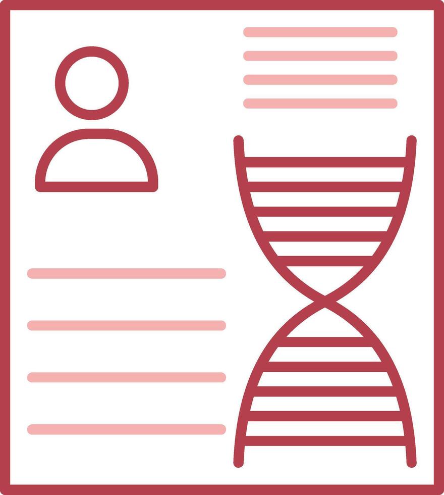 DNA solide zwei Farbe Symbol vektor