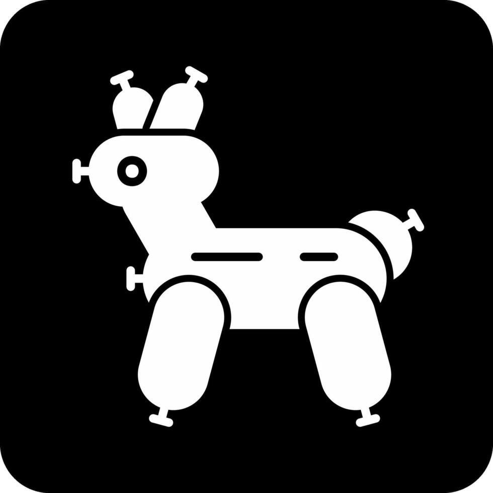 Ballon-Hund-Vektor-Symbol vektor