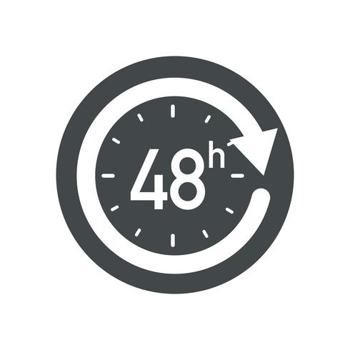 48h-Symbol. vektor