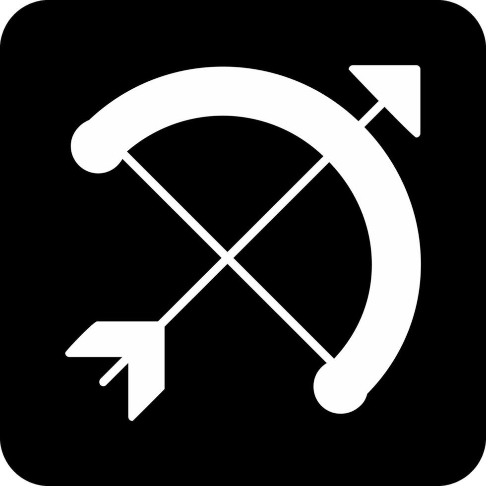 Bogen und Pfeil Vektor Symbol