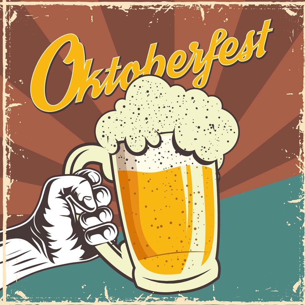 oktoberfest feier poster vektor