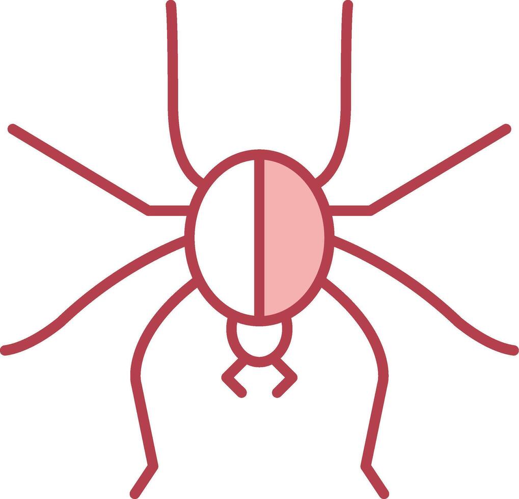 Spinne solide zwei Farbe Symbol vektor