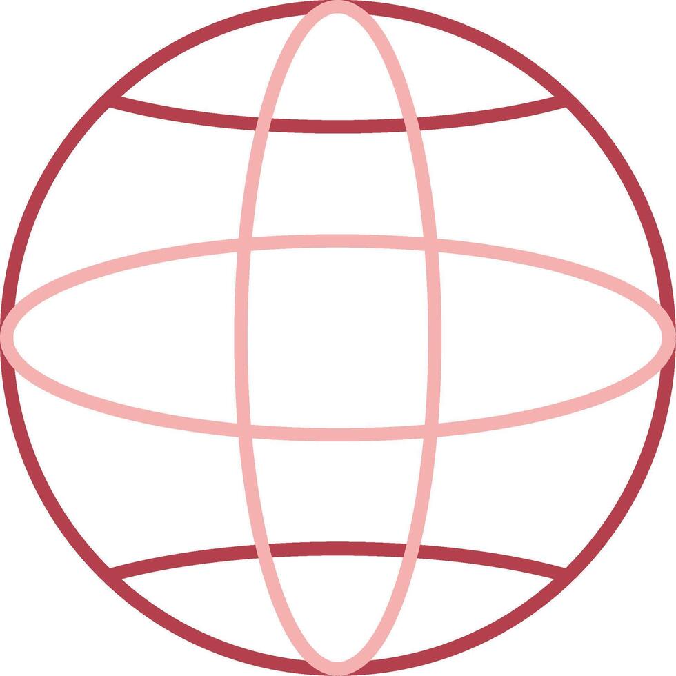 global solide zwei Farbe Symbol vektor