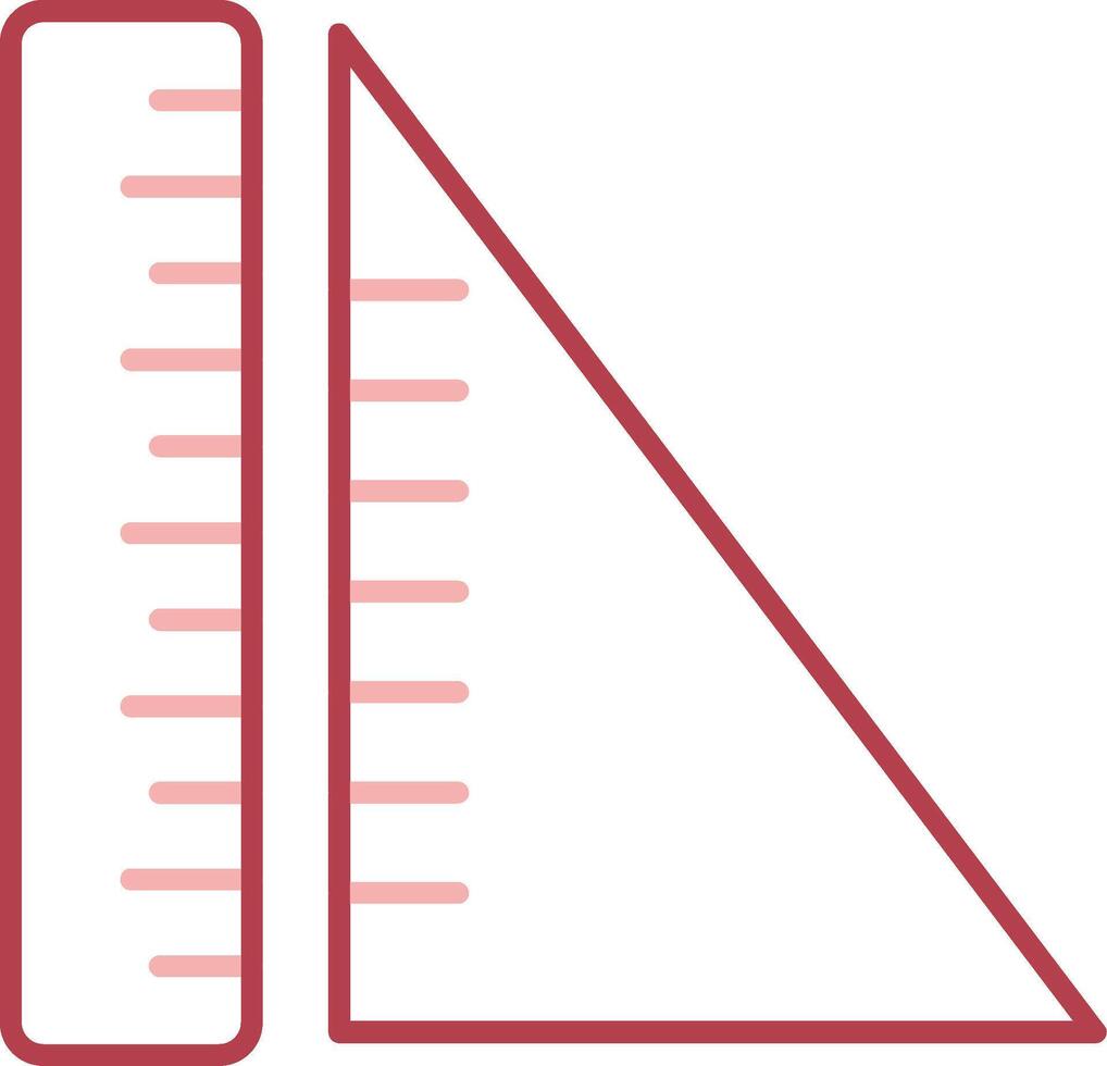 geometri fast två Färg ikon vektor