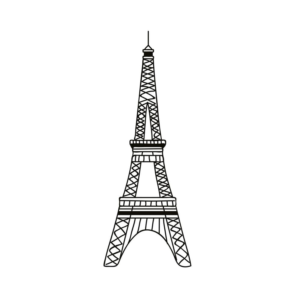 Wahrzeichen des Eiffelturms vektor