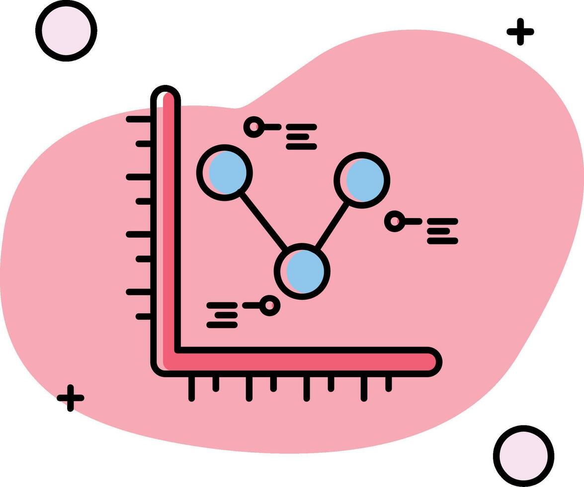 Diagram gled ikon vektor