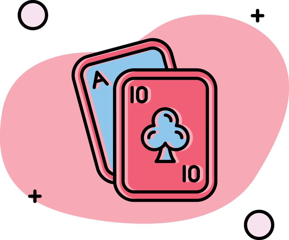 Poker rutschte aus Symbol vektor