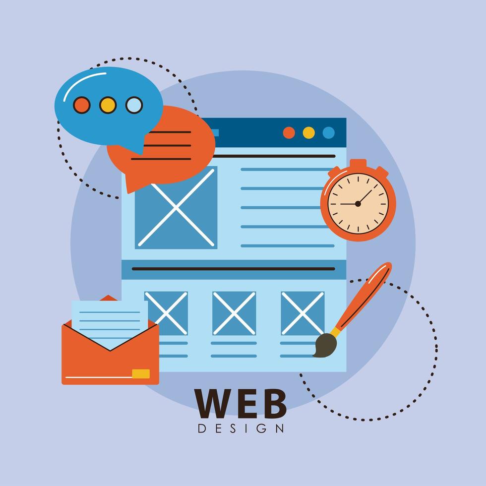 Vorlage und Webdesign vektor