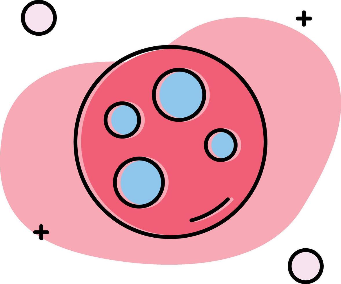 Mond rutschte aus Symbol vektor