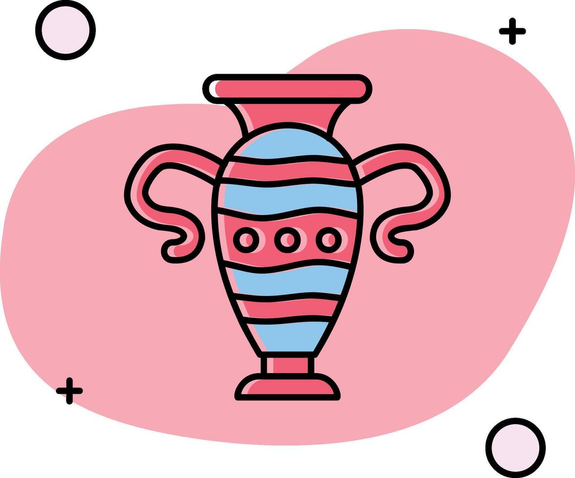 Vase rutschte aus Symbol vektor