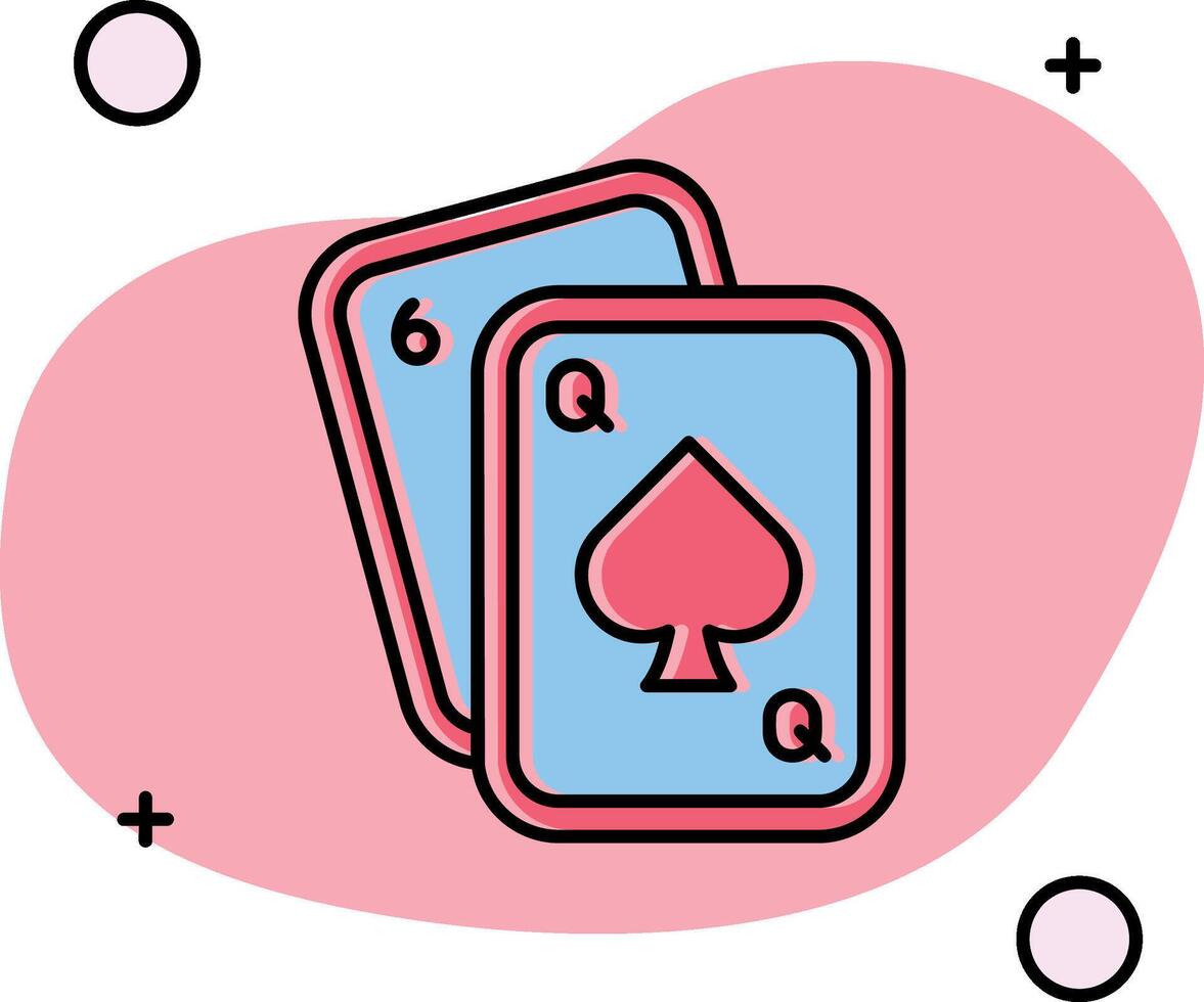 Poker rutschte aus Symbol vektor