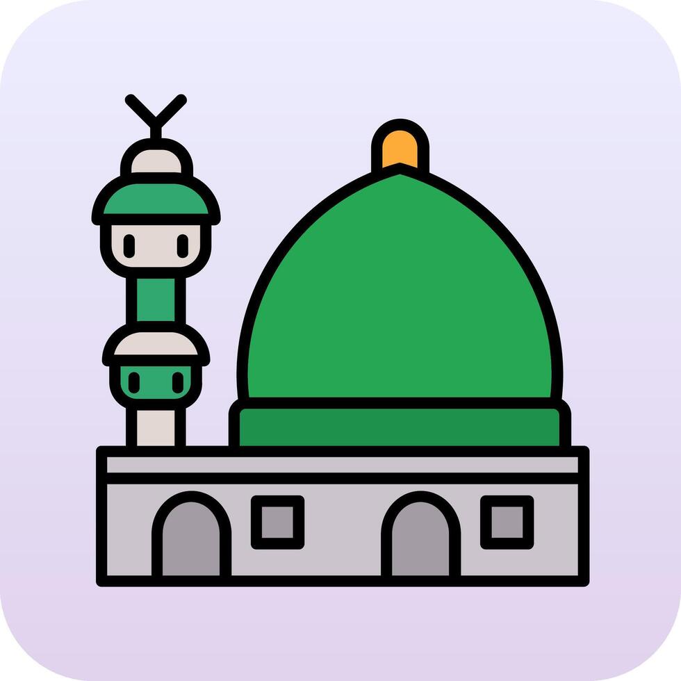 Moschee-Vektor-Symbol vektor