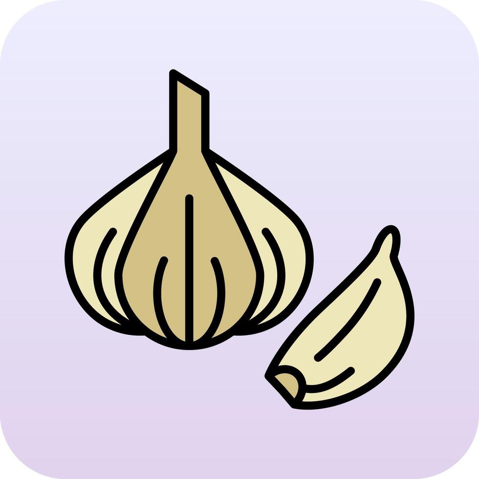 Knoblauch-Vektor-Symbol vektor