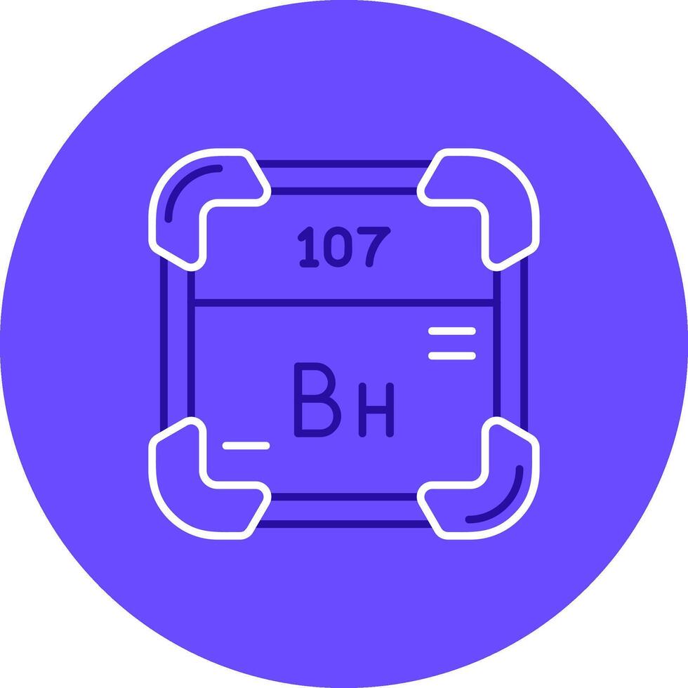 Bohrium Duo Melodie Farbe Kreis Symbol vektor