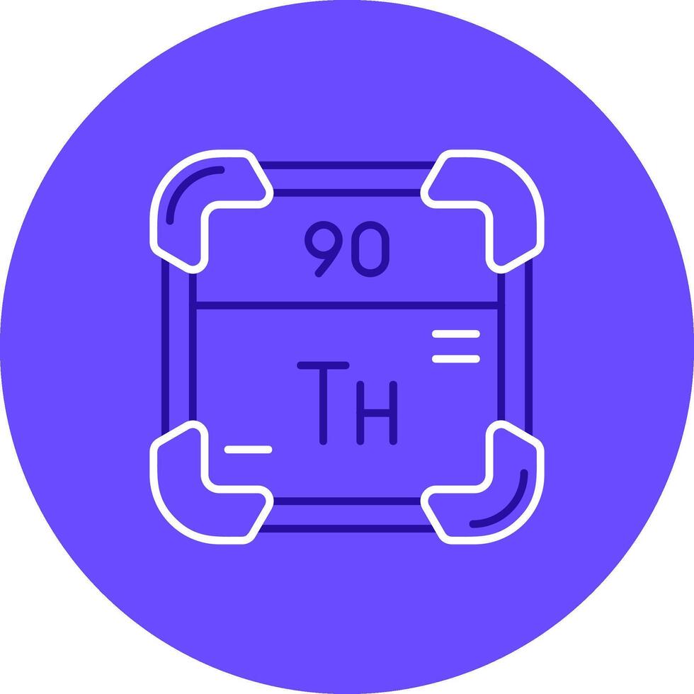 Thorium Duo Melodie Farbe Kreis Symbol vektor