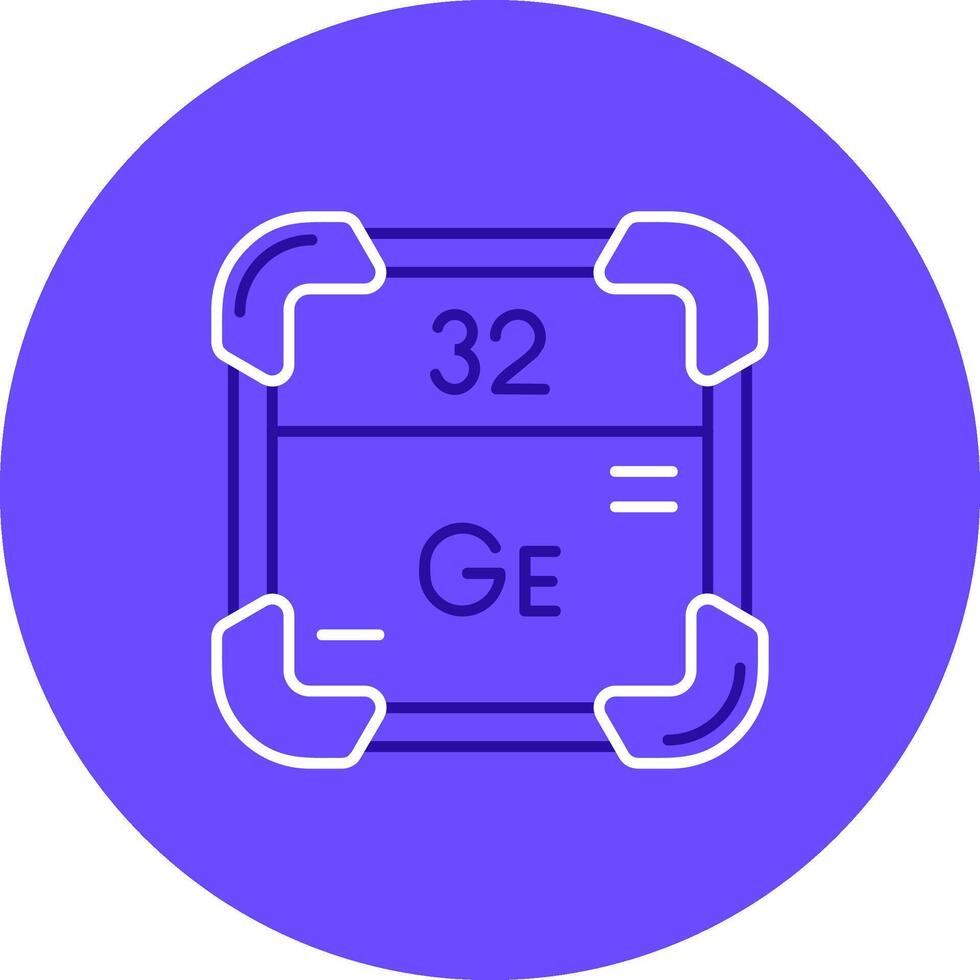 germanium duo ställa in Färg cirkel ikon vektor