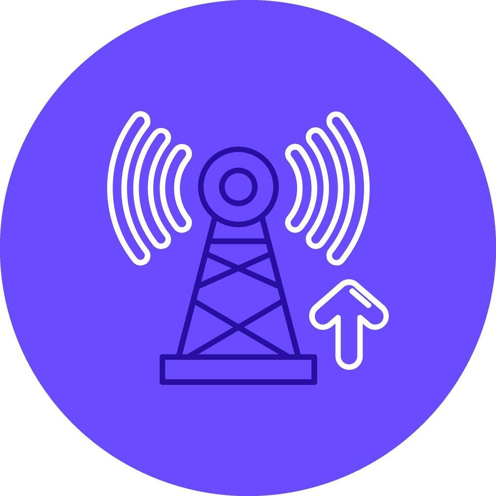 Signal Duo Melodie Farbe Kreis Symbol vektor