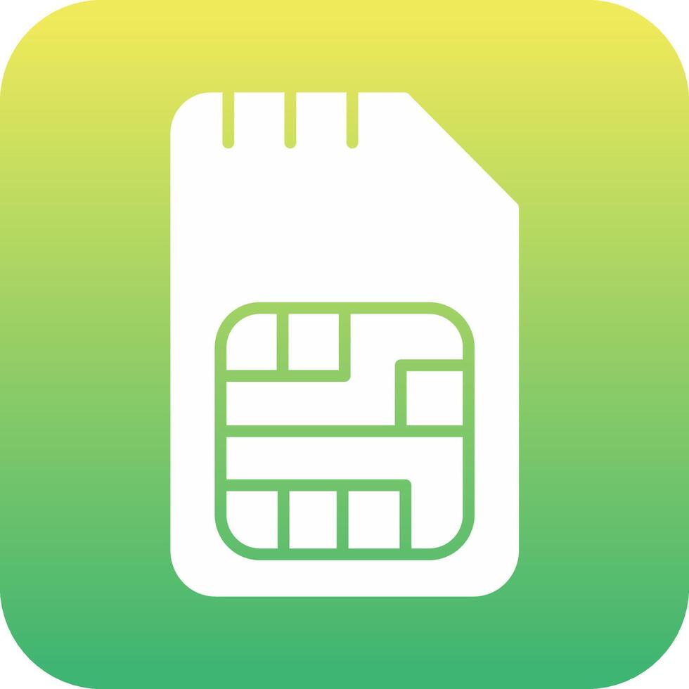 Vektorsymbol für die SIM-Karte vektor