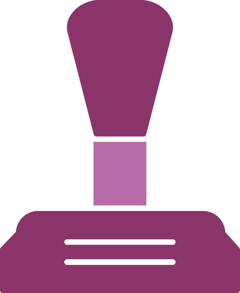 Ausrüstung Stock Glyphe zwei Farbe Symbol vektor