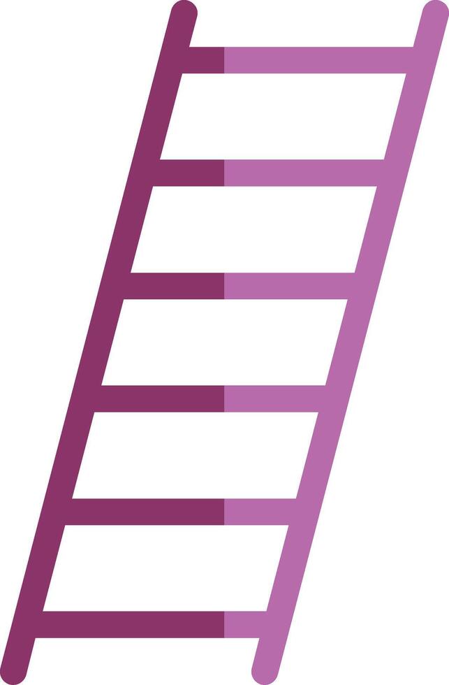 Leiter Glyphe zwei Farbe Symbol vektor
