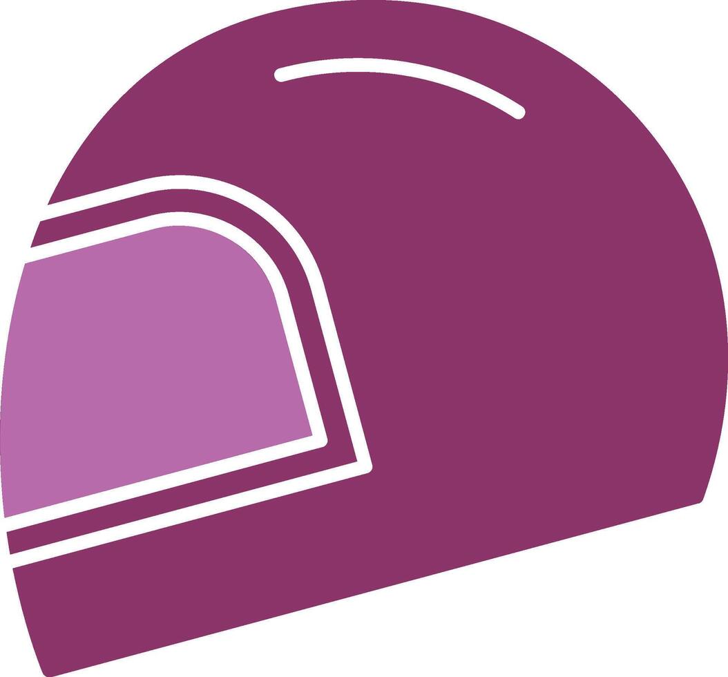 Helm Glyphe zwei Farbe Symbol vektor