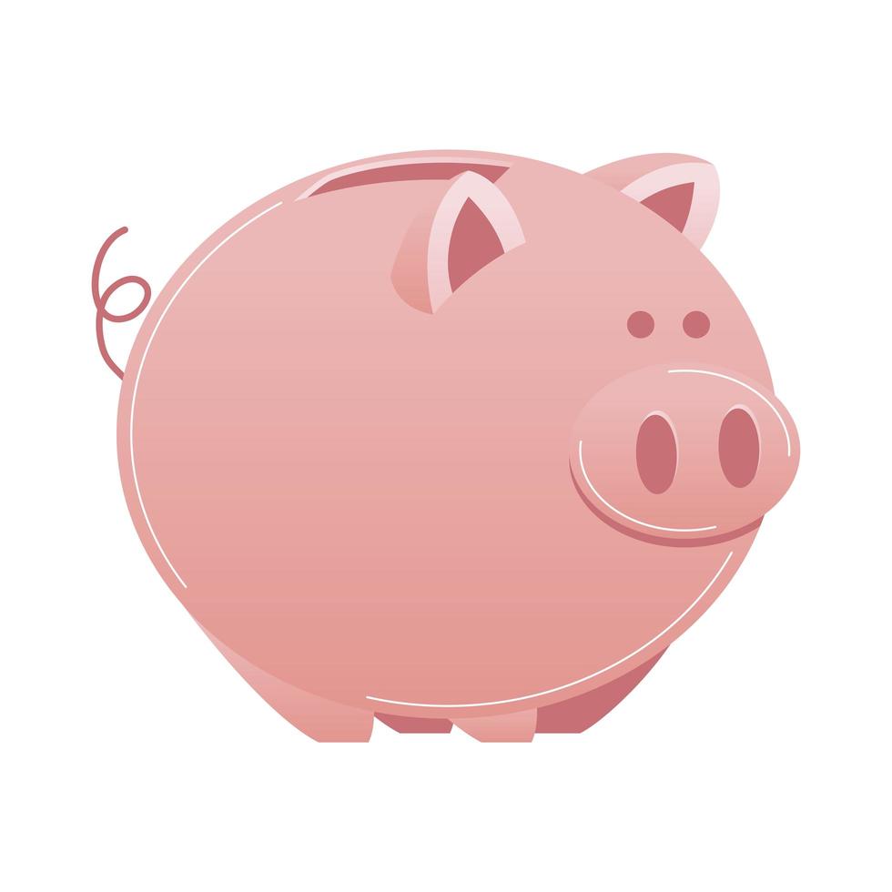 Geld Schweinchen Symbol vektor