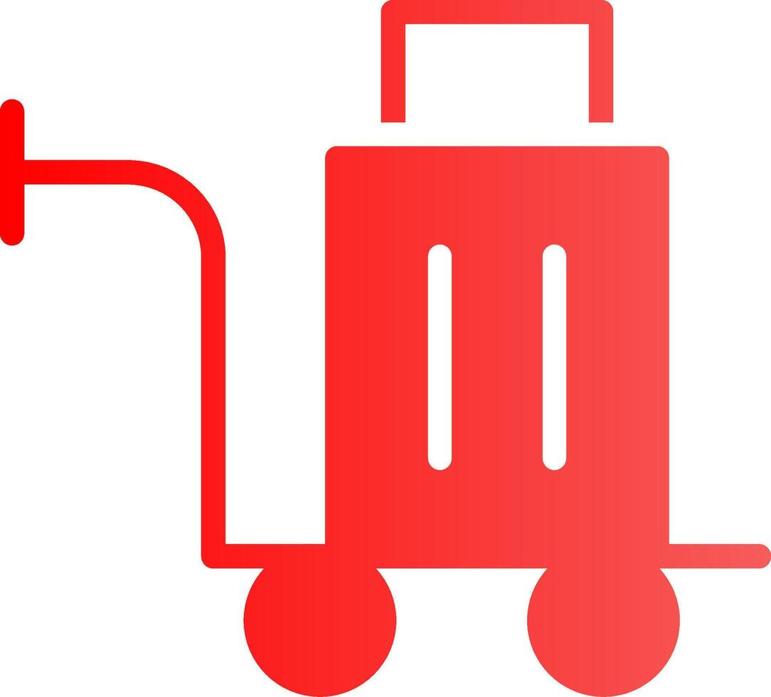 Gepäckwagen kreatives Icon-Design vektor