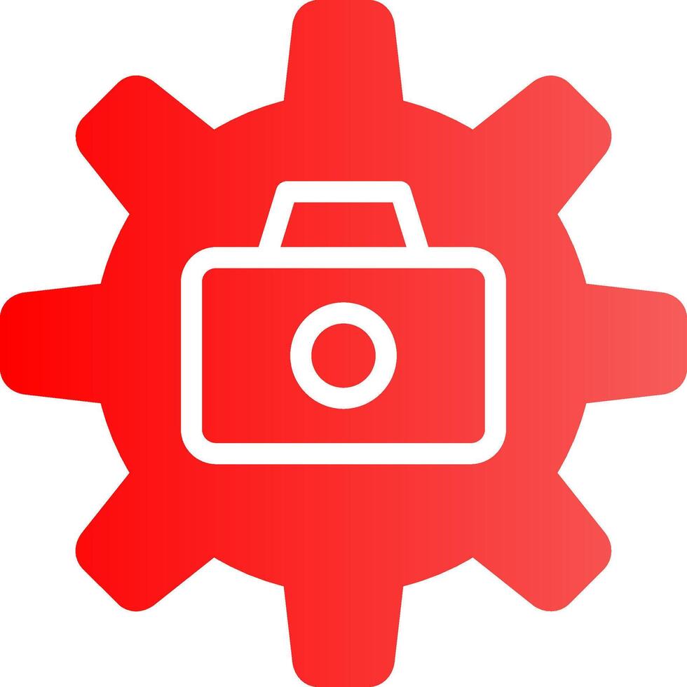 konfiguration kamera kreativ ikon design vektor