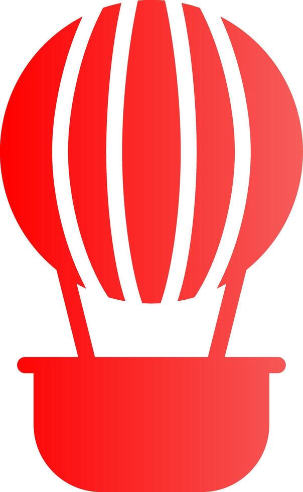 Heißluftballon kreatives Icon-Design vektor