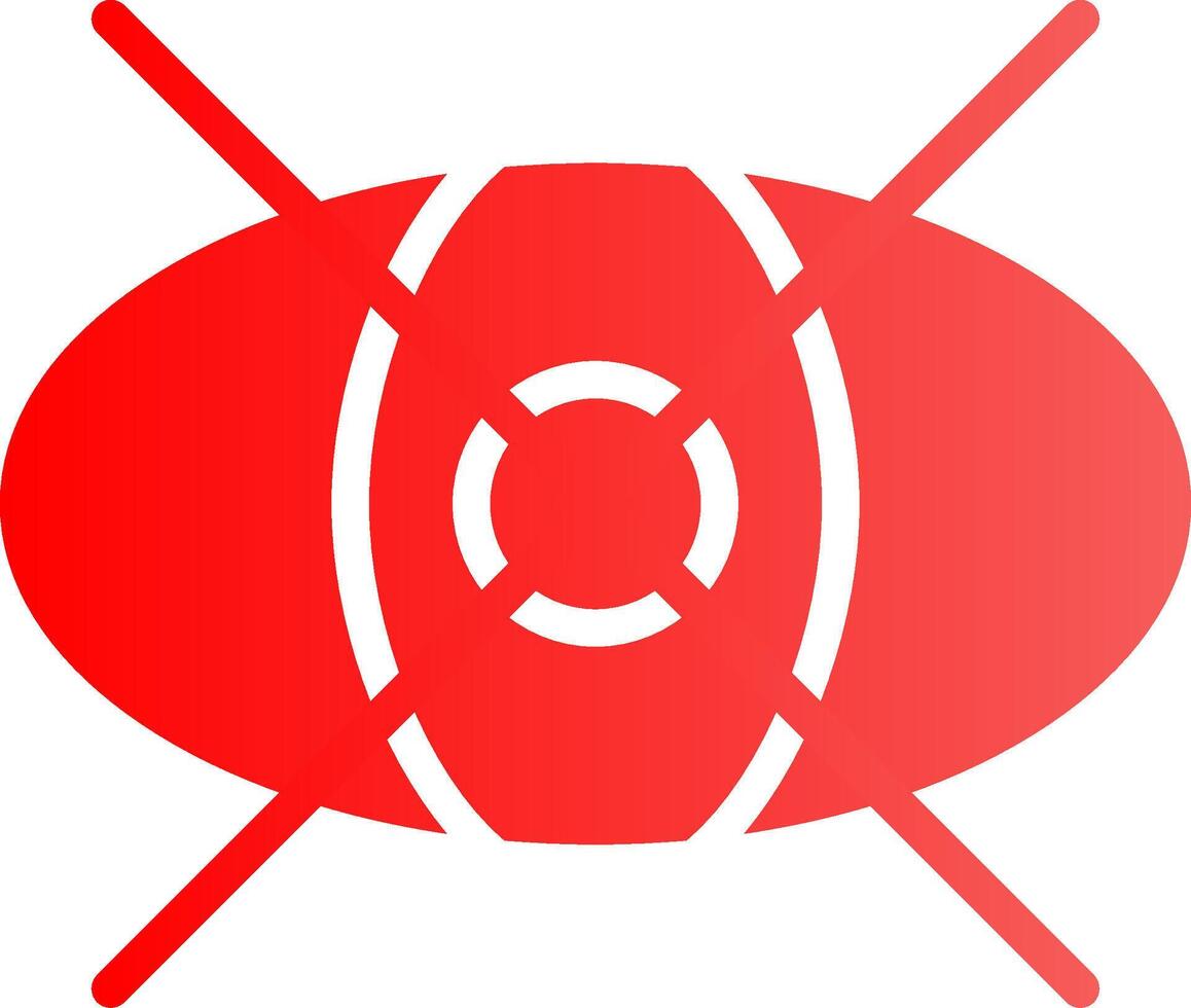 Schließen Sie die Augen kreatives Icon-Design vektor