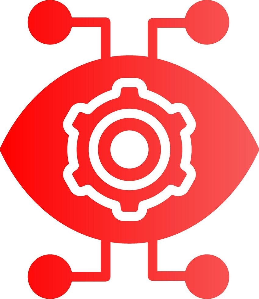 Robotik Auge kreativ Symbol Design vektor