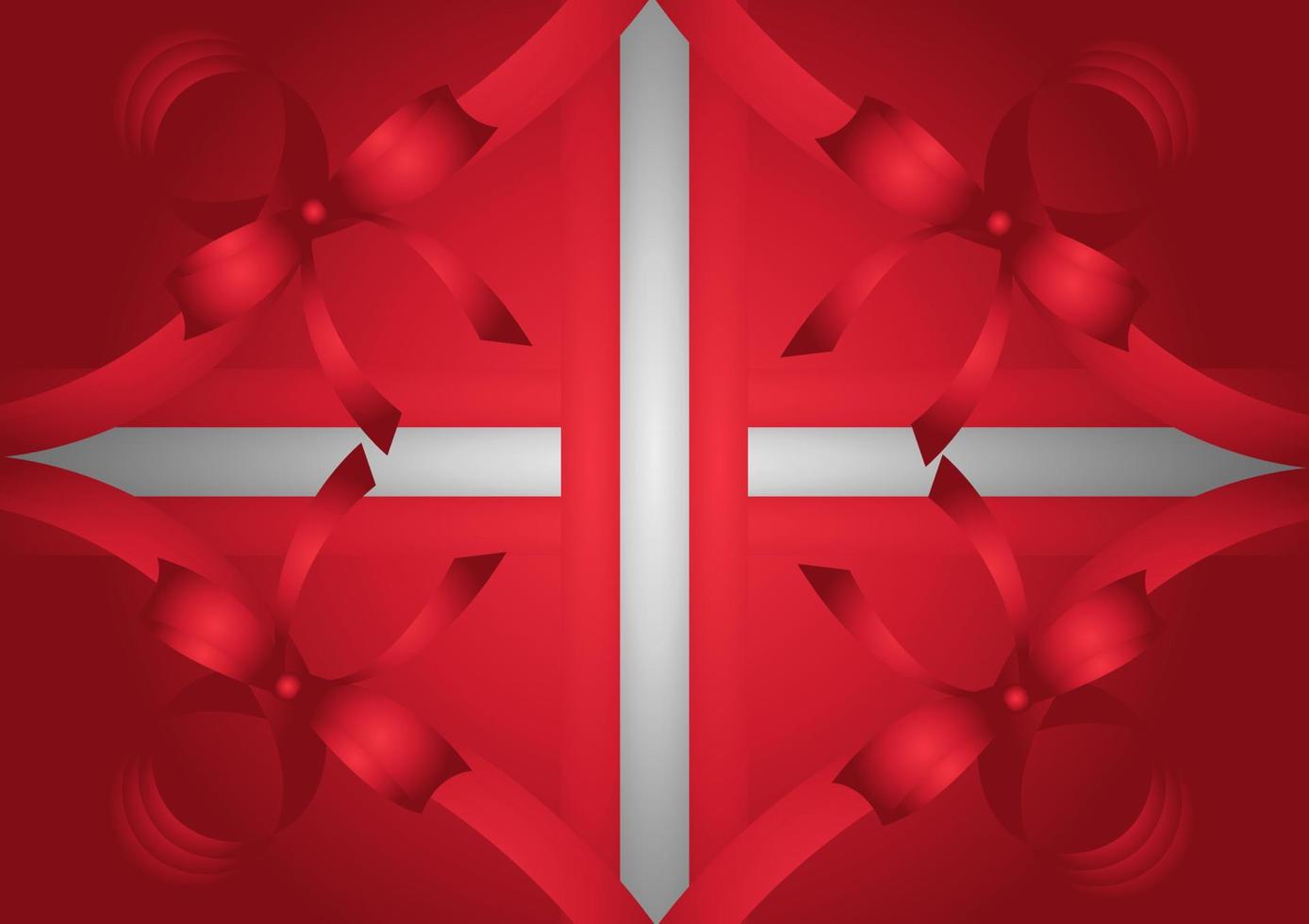 roter Bandhintergrund auf rotem Hintergrund 5 vektor